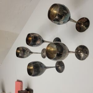 Set of Silver Goblets